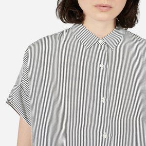 Everlane Silk Short-Sleeve Square Shirt